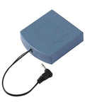 Gray external power supply box with 6V label and attached wiring, designed for safe boxes with 2.5mm and 3.5mm jacks.
