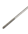 Built Tough M2 Threaded Stainless Steel Pushrod Linkage Rods For Rc Airplane Servos And Control Arms 200Mm By 2mm close-up detail of threaded section