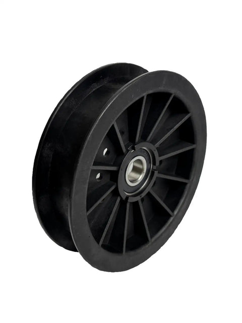 Premium Heavy Duty Pulley Drive Belt Combo For Woods RD72 RD72E RM660 Mowers With Precise Oem Parts For Smoother Cutting Action And Easy Install To Restore Performance Skip Repair Shops To Save Cash And Dominate Your Yard Maintenance Today. black metal mower pulley with bearing