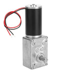 Heavy Duty Reversible Gear Motor 24V 8mm Shaft High Torque Electric Drive for Curtain Machines Advertising Equipment Window Opener and Smart Devices 100 RPM