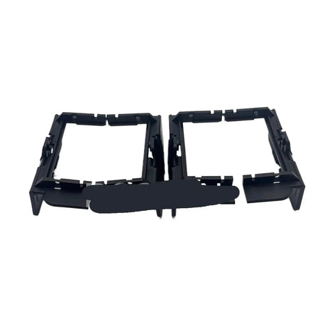 2pcs Heavy Duty Plastic Clamp For CNC Machining Center Vacuum Blocks With Grippy Suction Pods, black plastic clamps side view.
