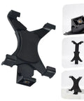 Tablet Screen Fixation Clip Car Phone Holder Quick Install Flat Chuck Mount for Home and Store, durable plastic, black, different views