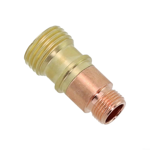 Brass Collet Body For Stubby Gas Lens Connector With Mesh Fits WP 17 18 26 Torch For Clean Tig Welding On Steel And Stainless