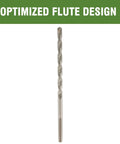 HLOFIZI 3/16 in x 6 in masonry drill bit, carbide tipped, front view