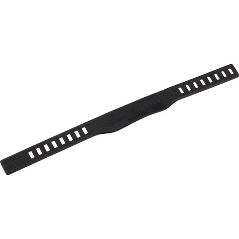 Di2 EW90 AB Junction Box Band for Bike Stem Mount, black and lightweight, showing secure cable management strap design.