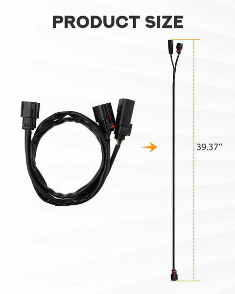 Tour Luggage Pack Quick Disconnect Wiring Harnesses For Harley Touring Rigs Plug And Play Power Tap Harnesses Fit Road Glide Road King Street Glide Electra Glide Standard And CVO Models 2014 To 2024