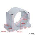 Heavy Duty CNC Spindle Motor Clamp Bracket Fixture With Secure Locking Design For Precision Machining And High Stability Reducing Vibration Noise On Any Shop Floor Build To Last Tough, 120mm size, steel material.