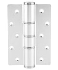 E Type Concealed Door Hinge With Hydraulic Automatic Closing And Damping Aluminum Construction Adjustable Speed Silent Operation Ideal For Interior Doors And Cabinets Rust Resistant Heavy Duty Door Closer Hinge displayed front view.