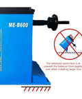 Heavy Duty Wheel Balancer Machine Built With Raw Copper Motor Core And Lab Grade Precision to prevent tipping with larger tires.