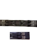 PVC Dressage Girth 20 Inch with humane equal pressure buckle system and roller buckles, easy care synthetic, soft on horse belly