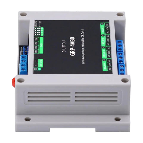 Optocoupler Isolated GPIO Relay Module, 4 Channel, Dual Mode High And Low Level Trigger, 3-24V High Or 0-1.5V Low, ABS Case
