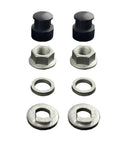 Universal Torque Arm Conversion Kit For Electric Bicycle Hub Motor With Lock Nut Washer Spacer Cover E Bike Replacement Parts M12 Fits Most Standard Shafts And Is Bolt On Ready For Any DIY E Bike Build components arranged on white background