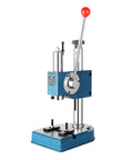 12 6 Inch Manual Arbor Press With Automatic Retraction delivers a sturdy blue and silver design ideal for heavy duty stamping.