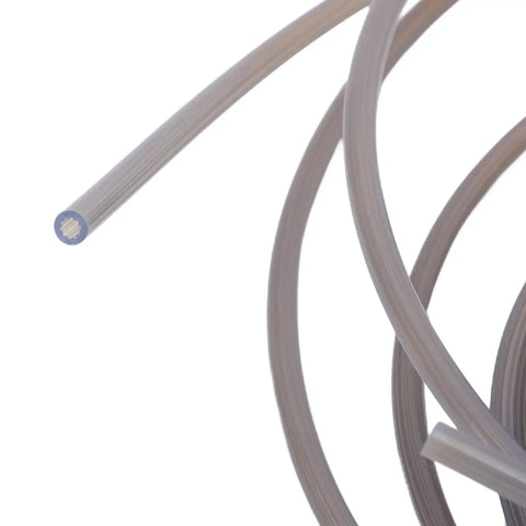 Hella Slick Star Shaped PTFE Filament Guide Tube For 1.75mm 3D Printers With Four Mm Outer Diameter Two Point Two Mm Inner Wall Five Meter Length Drag Free Feeding And High Heat Resistance Up To Five Hundred Degrees Fahrenheit