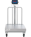 Heavy Duty Mobile Bench Scale NTEP Certified With LED Display 1000 Lb Load By.2 Lb Accuracy, steel platform with angled screen.