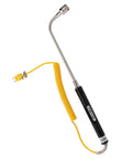 Type K Thermocouple Temperature Probe With Insulated Handle Curved Shank Sensor For Gas And Liquid Temperature Detection Heavy Duty