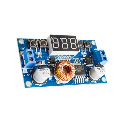 5A Buck Converter Module With Built In Voltmeter For CNC Power Supplies showing display and components