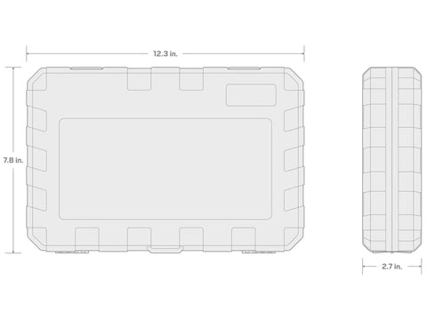 Dimensions of the 1/4 Inch Drive 56 Piece Socket And Ratchet Set In Case With 6 Point Sockets From 5/32 To 9/16 Inch And 4 To 15 mm