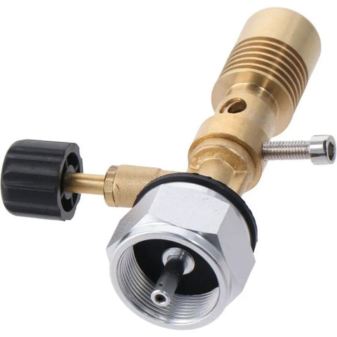 Brass Bunsen Burner For Lab Use With One Hand Operation Safe Brass Build Propane Fuel Ready Gas And Air Adjustable Handy Compact Flame Tool