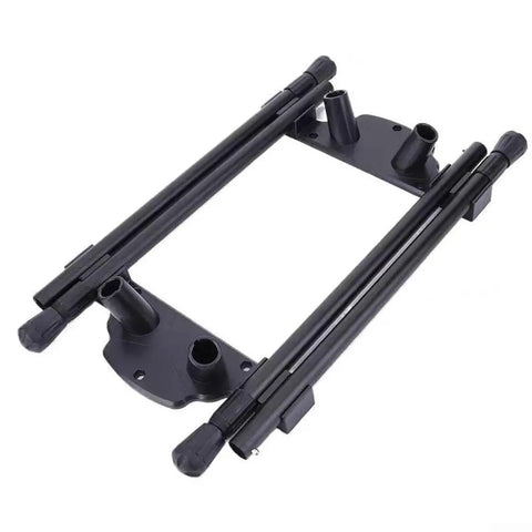 Retractable Camping Table Legs Adjustable Height 16 to 24 Inches Folding Metal Legs With Locking Design close-up view.