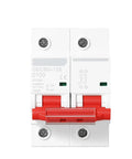 Straight Up Rock Solid MCB Circuit Breaker 1P 2P Overload Protection Switch Featuring Clear Visual Status Window for industrial use.