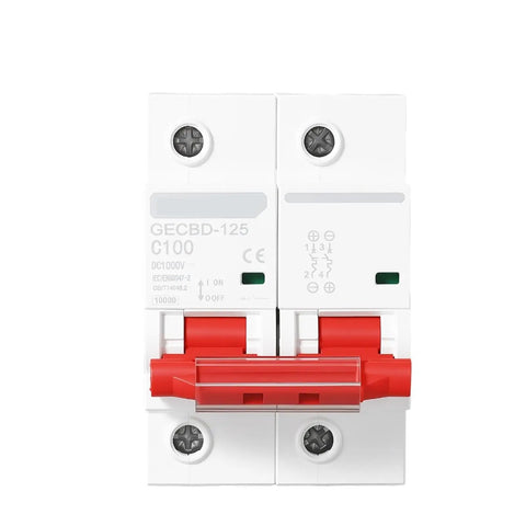 Straight Up Rock Solid MCB Circuit Breaker 1P 2P Overload Protection Switch Featuring Clear Visual Status Window for industrial use.