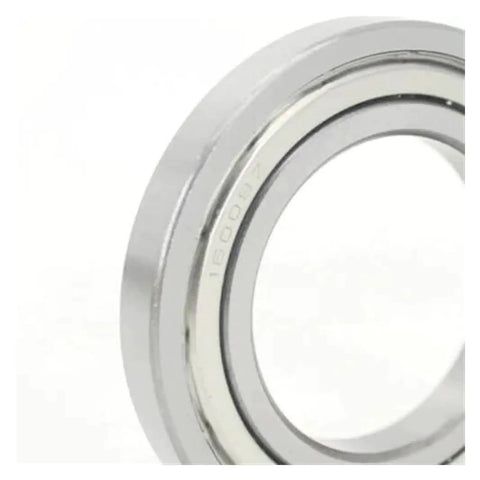 Side view of Deep Groove Ball Bearing 16002ZZ 15x32x8mm, dual shielded steel, for industrial and DIY uses.