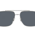 Front view of Dope Unisex Square Sunglasses RB3796 In Silver Blue, full rim frames, 59 mm lens width, not polarized, UV protection.