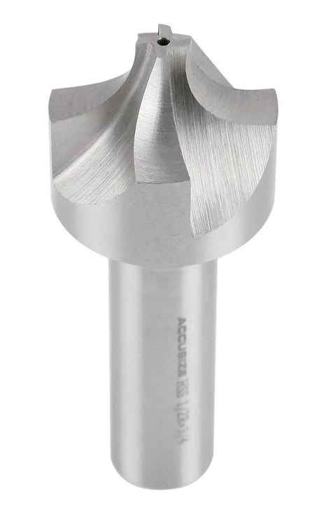 HSS Corner Rounding End Mill Pro Grade One Half Inch Radius Right Hand Cut Three Quarter Inch Shank One And One Half Inch Cutter Diameter Three Seven Eighths Inch Overall Length Built For Milling Rounded Corners
