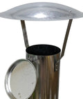 Outdoor Smudge Pot Heater With Heat Dish For Long Night Warmth, 7 Gallons Diesel Burn, 10 To 14 Hour Tank, open lid view