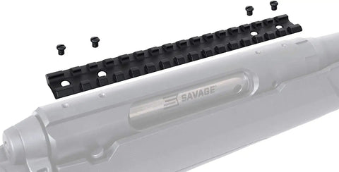 Picatinny Rail Mount For Savage Axis And Edge Rifles With Integrated Level Bubble 0 MOA Direct Receiver Install