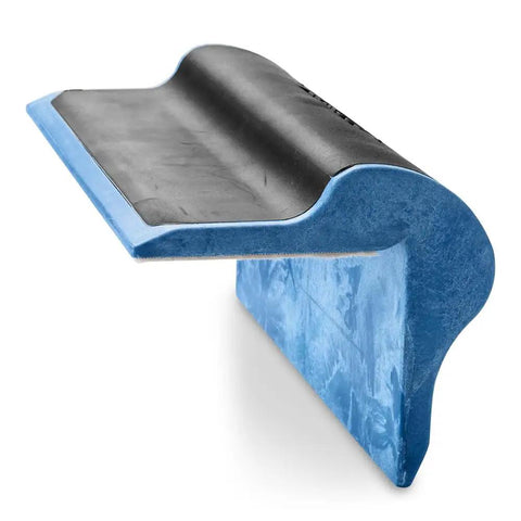 PSA Sanding Block With 90 Degree Edge For Woodworking And Auto Body Finishing Hand Sander With Backing Pad, blue and black