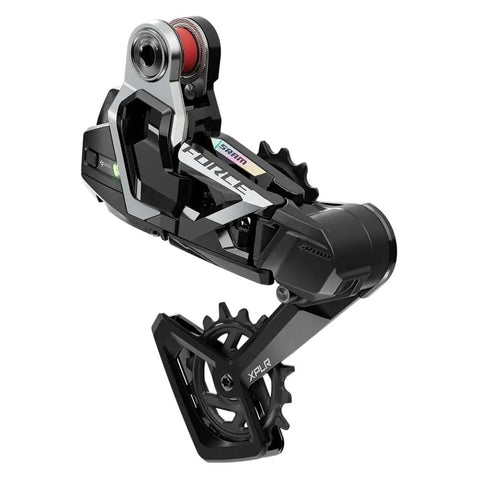 AXS XPLR Rear Derailleur Built For 1X Shifting On Gravel, Ultra Durable 10-46T 13-Speed Cassette Compatibility, side view