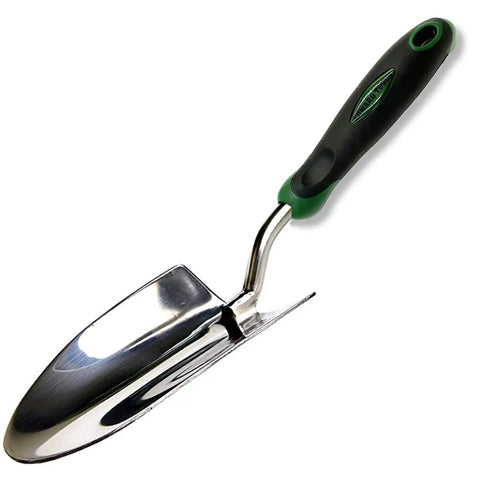 Bend-Proof Garden Trowel With Heavy-Duty Stainless Steel One-Piece Construction For Rocky And Heavy Clay Soil Oversized Head For Quick Digs