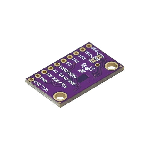 9DOF Sensor Module With BNO080 BNO085 For DIY Robotics And Embedded Projects Ultra Accurate 9 Axis IMU With Gyro Accelerometer And Magnetometer I2C And UART Compatible Ideal For Drones Wearables And Prototyping, purple PCB