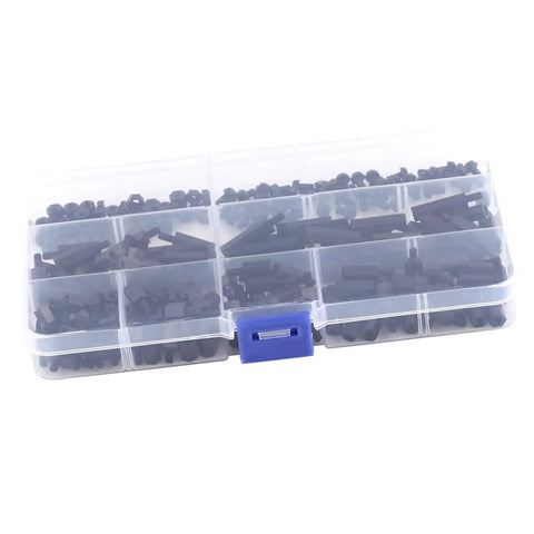 250 Piece Nylon Separation Spacer Set For PCBs, Acid Resistant Insulation, Hexagonal M3 Spacers, Male And Female Type A Columns, Durable PA66 Nylon Pro Grade For Reliable Electronics Assembly in compartment box