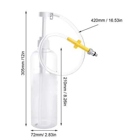 Haofy Outboard Gearcase Oil Transfer Pump 900ml Hand Press With Seals And Washers Direct Replacement For Yamaha Engines Clear Viewing Window Prevents Overfilling And Underfilling During Winter Storage Maintenance Tasks