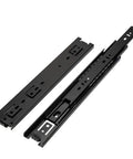 Built Tough Heavy Duty Drawer Slides Full Extension Ball Bearing Steel Tracks For Cabinets Silent Side Mount Runners With Zinc Plated Finish 36 Inch Black 900mm Durable Kitchen Cabinet Drawers