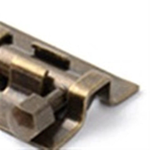 Close-up view of WUUWCHODC Stainless Steel Sliding Security Snap Lock Door Gate Latch with bronze finish and sliding mechanism.