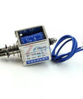 12V 2A Open Frame Solenoid Reset Electromagnet With 10mm Push Pull Stroke For Vending And Textile Machines DC Magnetic Actuator