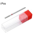 Five Piece 200-230 Grit Diamond Grinding Bits Set For Rotary Tools With 2.5mm Cylindrical Ball Head And 2.35mm Shank in plastic case