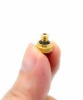 Brass Misting Nozzle Replacement Heads 0.2mm Orifice 10/24 UNC Outdoor Cooling System, 10 Pack, held in hand