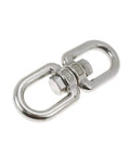 Heavy Duty 2755 Lbs Swivel Eye Bolt Double Eye Swivel 304 Stainless Steel With 12mm Loops 1250Kg Working Load Limit