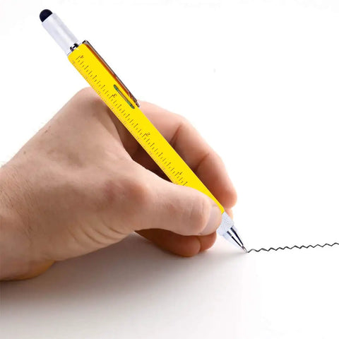6 In 1 Multitool Pen Gift For Him And Dad used for drawing, featuring ruler and grip, ideal Handy Stocking Stuffer For Fathers Day