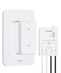 Wireless Light Switch And Receiver Kit With 200ft RF Range Remote Control For Ceiling Lights Fans And Lamps No Rewiring Needed