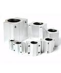 SCS8UU 8MM Linear Bearing Slide Block For Slick Motion And Heavy Duty Grind With Built Tough Rails And Dead On Accurate CNC Machinery Plug And Play Setup, aluminum housing set