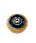 Heavy Duty 150x50 Or 12mm Forklift Stabilizer Roller Wheels Part Number 0039903515, close-up view of durable wheel assembly.