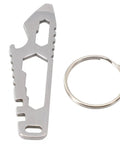 Handy Stainless Steel Pocket Tool With Hex Wrench And Bottle Opener For Camping And Hiking, Durable EDC Gear, keyring view