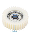 Rugged Nylon Hub Motor Gear With Bearings For Bafang 250W And 350W E-Bike Wheel Motors Dope 38mm Diameter Gear, white