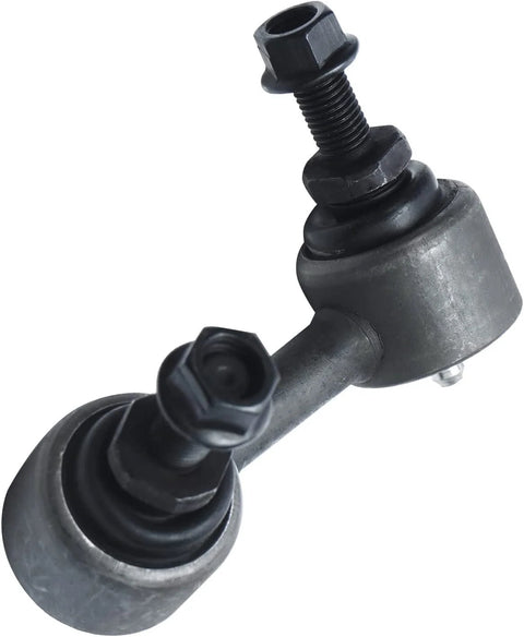Close-up of stabilizer sway bar end link from Beefed Up Rear Wheel Bearing Hubs Kit With 2 Rear Hub Assemblies And 2 Stabilizer Sway Bar End Links For 2013 2015 Honda Civic And 2013 2018 Acura ILX Replacement.